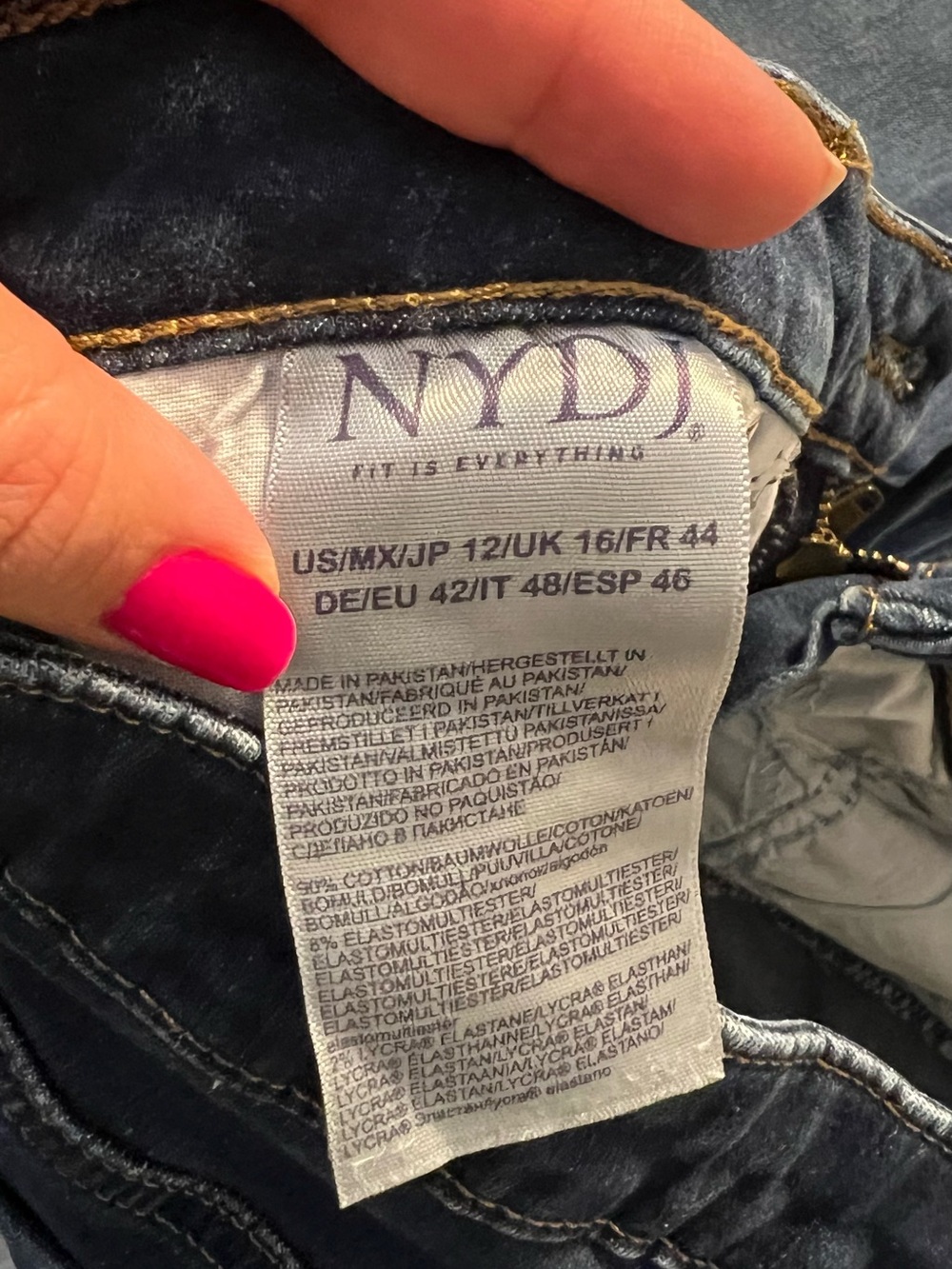 NYDJ Barbara Bootcut stretch jeans | Women’s Size 12 - Picture 6 of 6